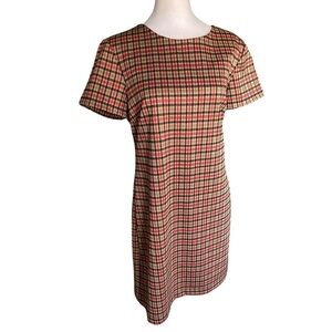 Tommy Hilfiger Plaid Shift Dress Size 8